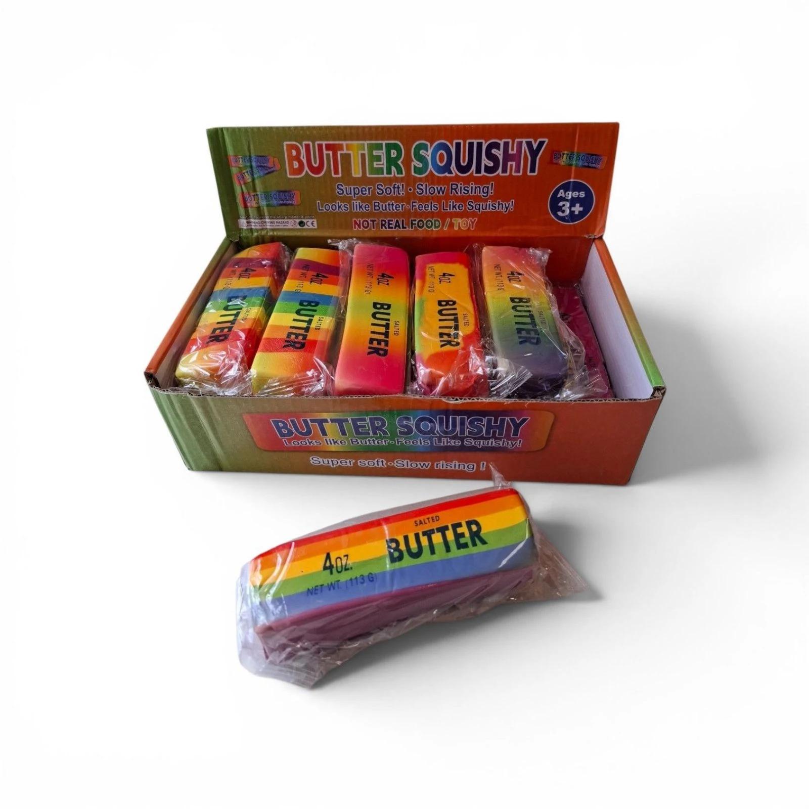 Squishy Butter Regenboog 12 cm